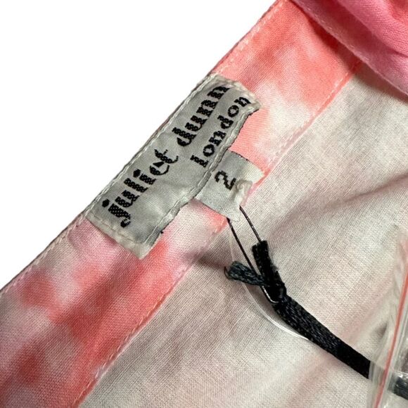 NWT JULIETTE DUNN PINK SPIRAL TIE DYE midi floral DRESS + MIRRORS Size 2 - Picture 8 of 12